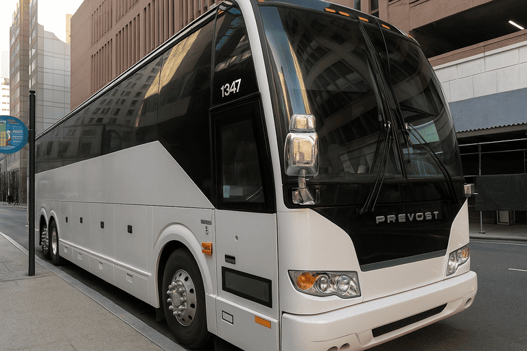 a Charter Bus Rental West Palm Beach coach bus