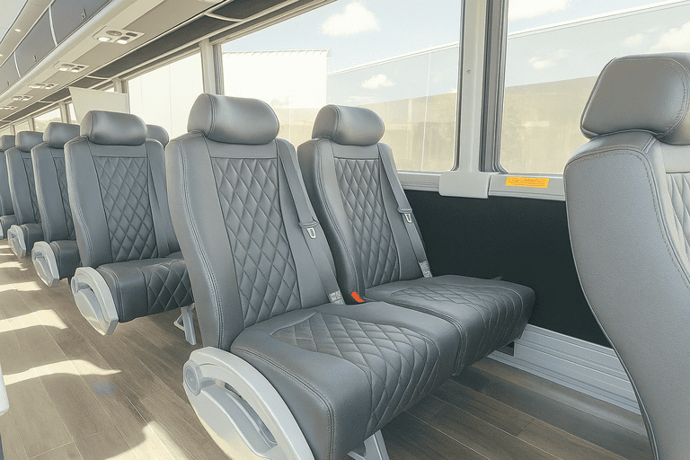 interior of Charter Bus Rental West Palm Beach charter bus